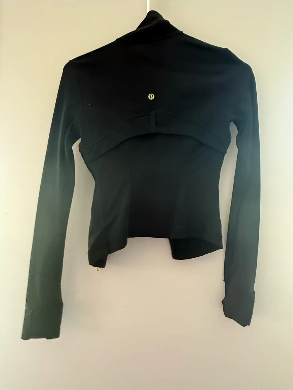 Black and Gold Lululemon cropped define jacket size 2